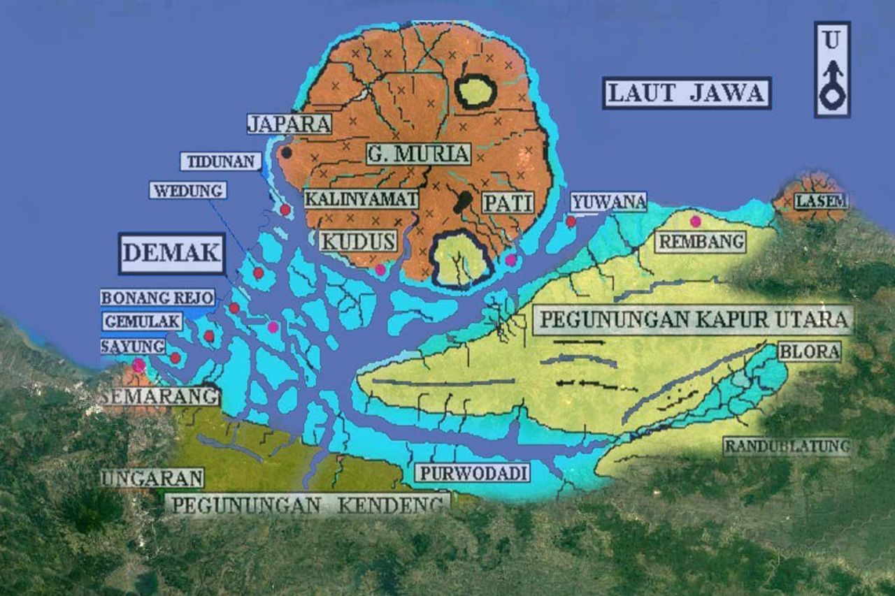 Sejarah Selat Muria yang memisahkan Gunung Muria dengan dataran Pulau Jawa
