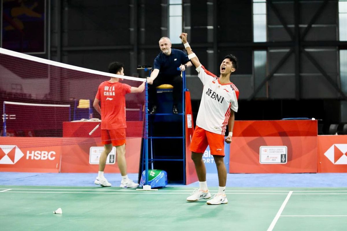 Alwi Farhan pemain tunggal putra Indonesia di Swiss Open 2024.