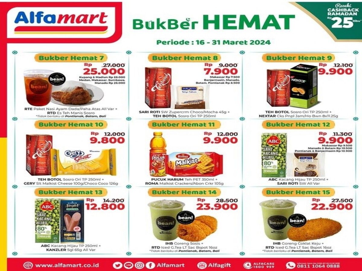 Promo Bukber Hemat di Alfamart: Ada Diskon Harga Spesial. /Instagram @alfamart