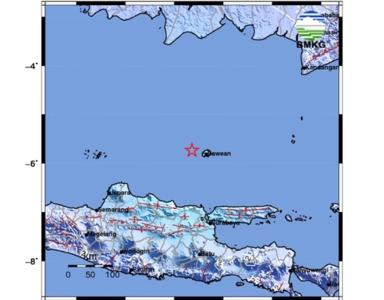 Gempa Bumi Susulan 5 3 Magnitudo Kembali Guncang Tuban Jawa Timur Pada