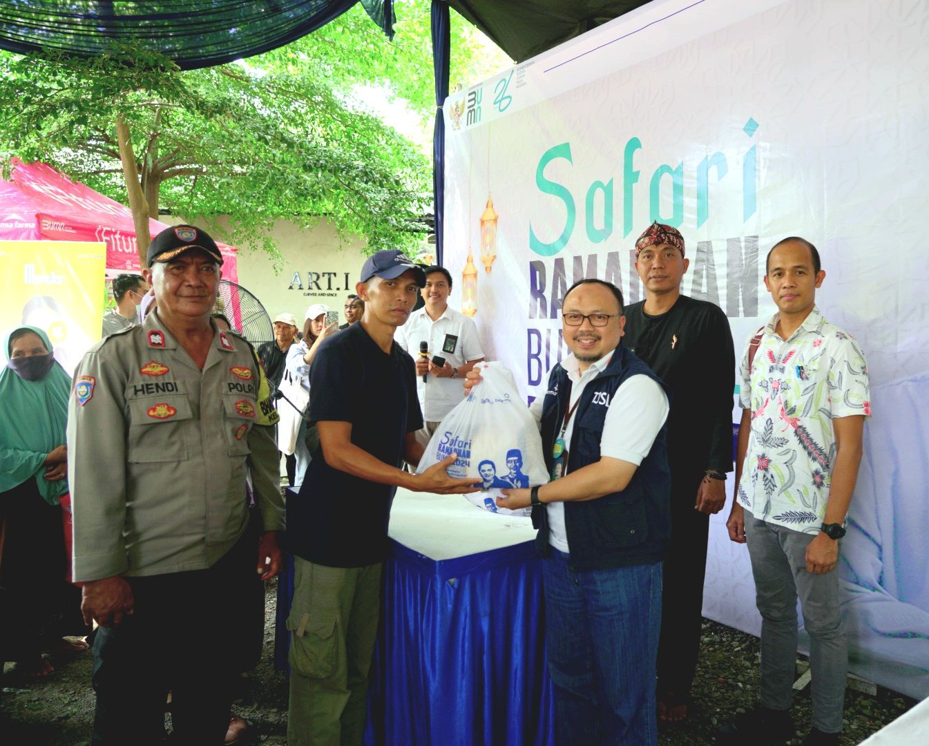 Kegiatan Safari Ramadhan BUMN 2024 dibuka oleh AVP TJSL Bio Farma, Sarmedi di Kelurahan Paledang Kota Bogor, 21 Maret 2024./IST 