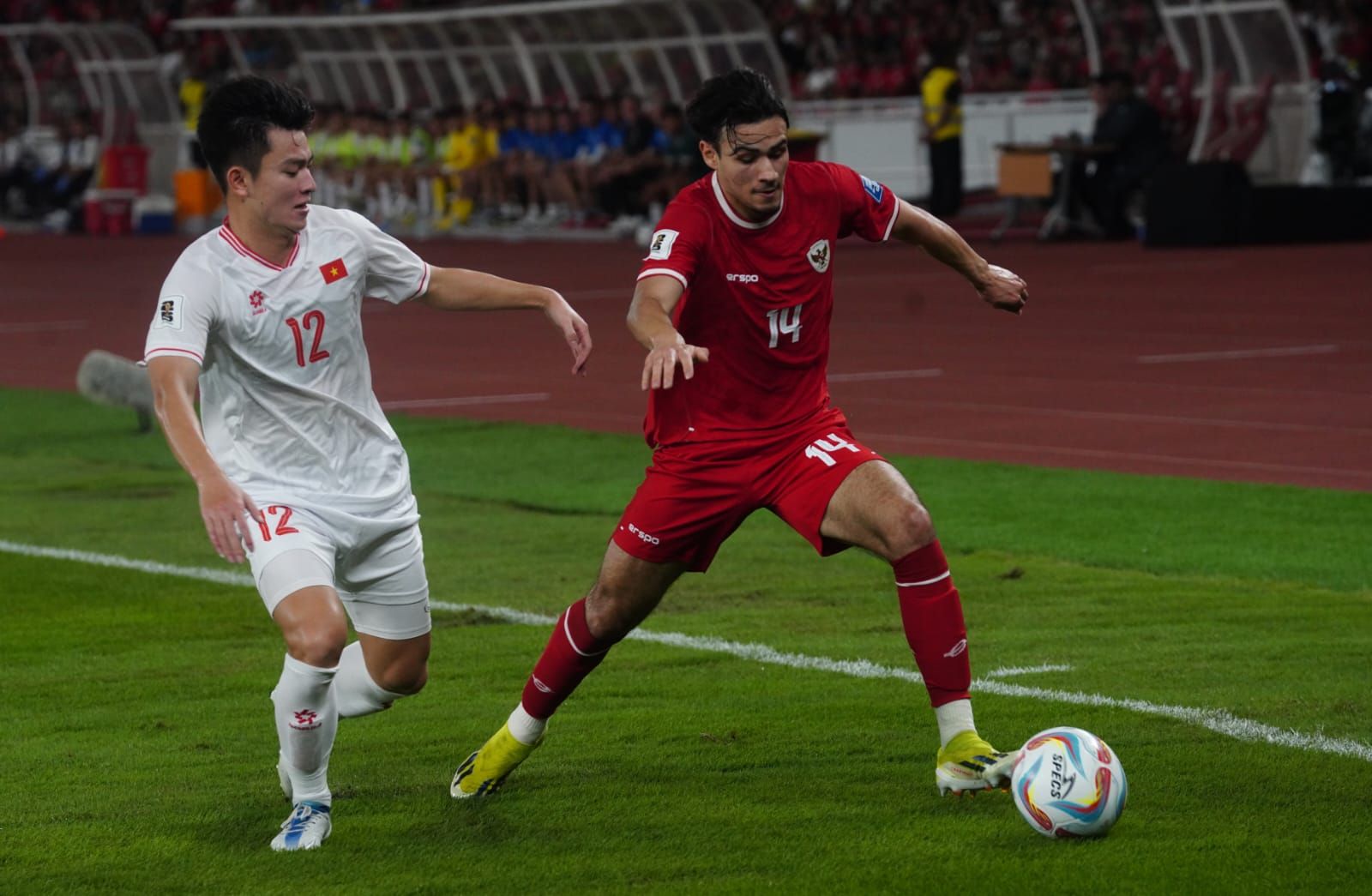 Timnas Indonesia vs Vietnam di Kualifikasi Piala Dunia 2026 di Stadion SUGBK Jakarta Kamis,21 Maret 2024