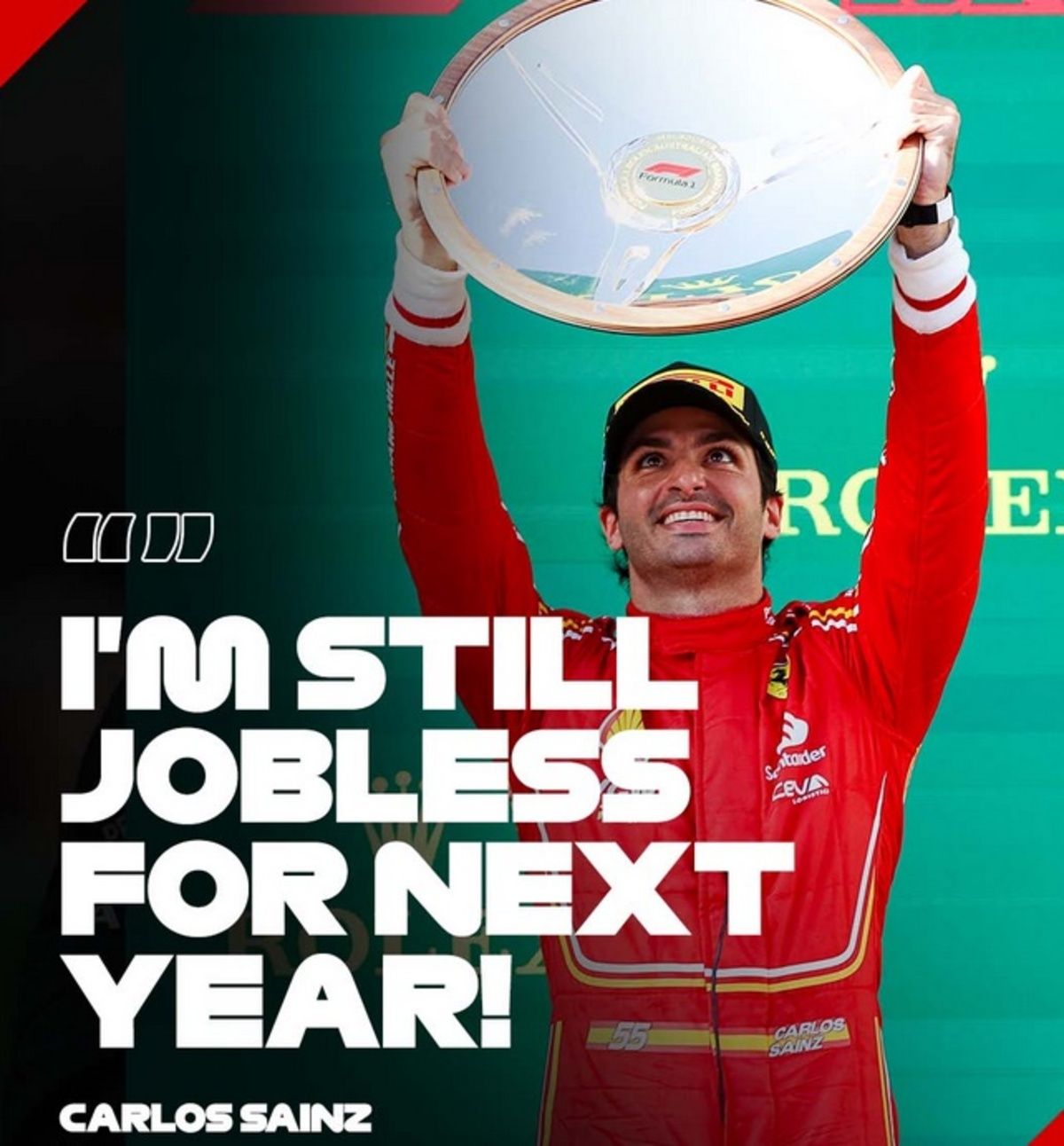Pemenang balapan Carlos Sainz Jr akan selalu mengingat Grand Prix Australia 2024.