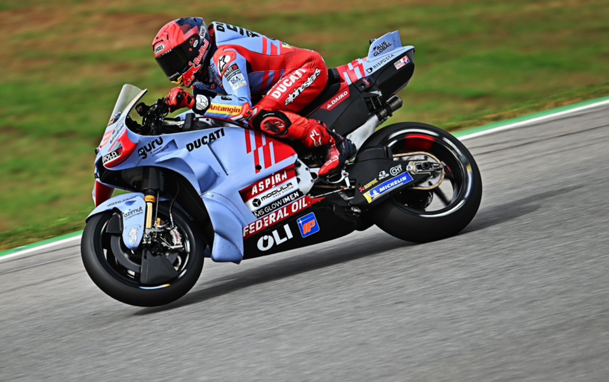 Marc Marquez finis kedua pada sesi Tissot Sprint Race di MotoGP Portugal 2024.
