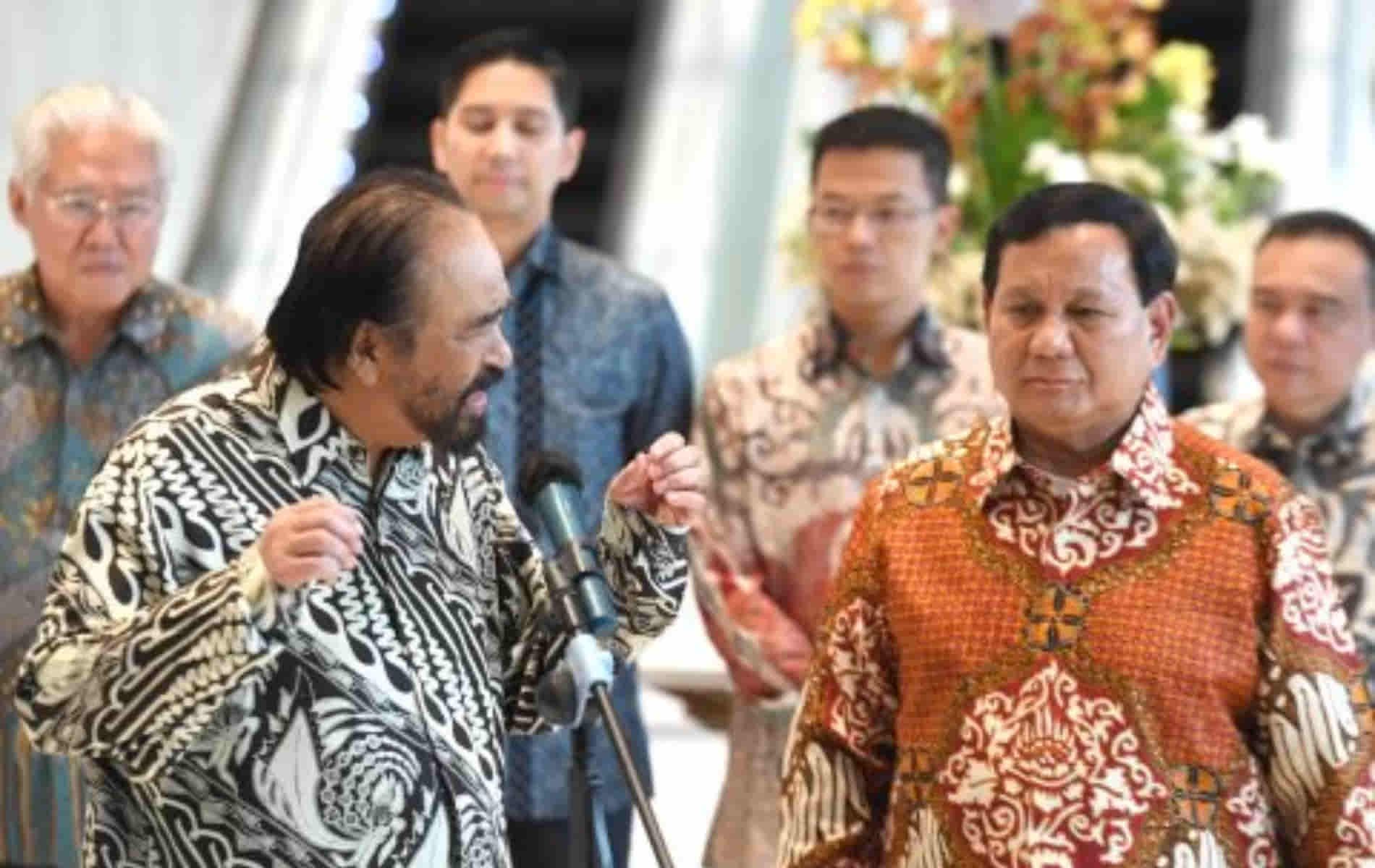 Pertemuan Prabowo dan Surya Paloh Isyarat Koalisi Baru & Perubahan Pasca-Pilpres.
