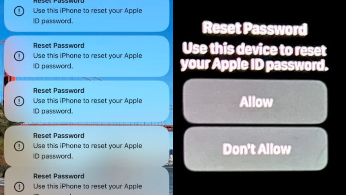 Tampilan notifikasi yang diterima pengguna Apple.