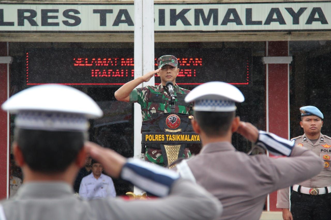 Momen apel Operasi Ketupat Lodaya 2024 di Polres Tasikmalaya