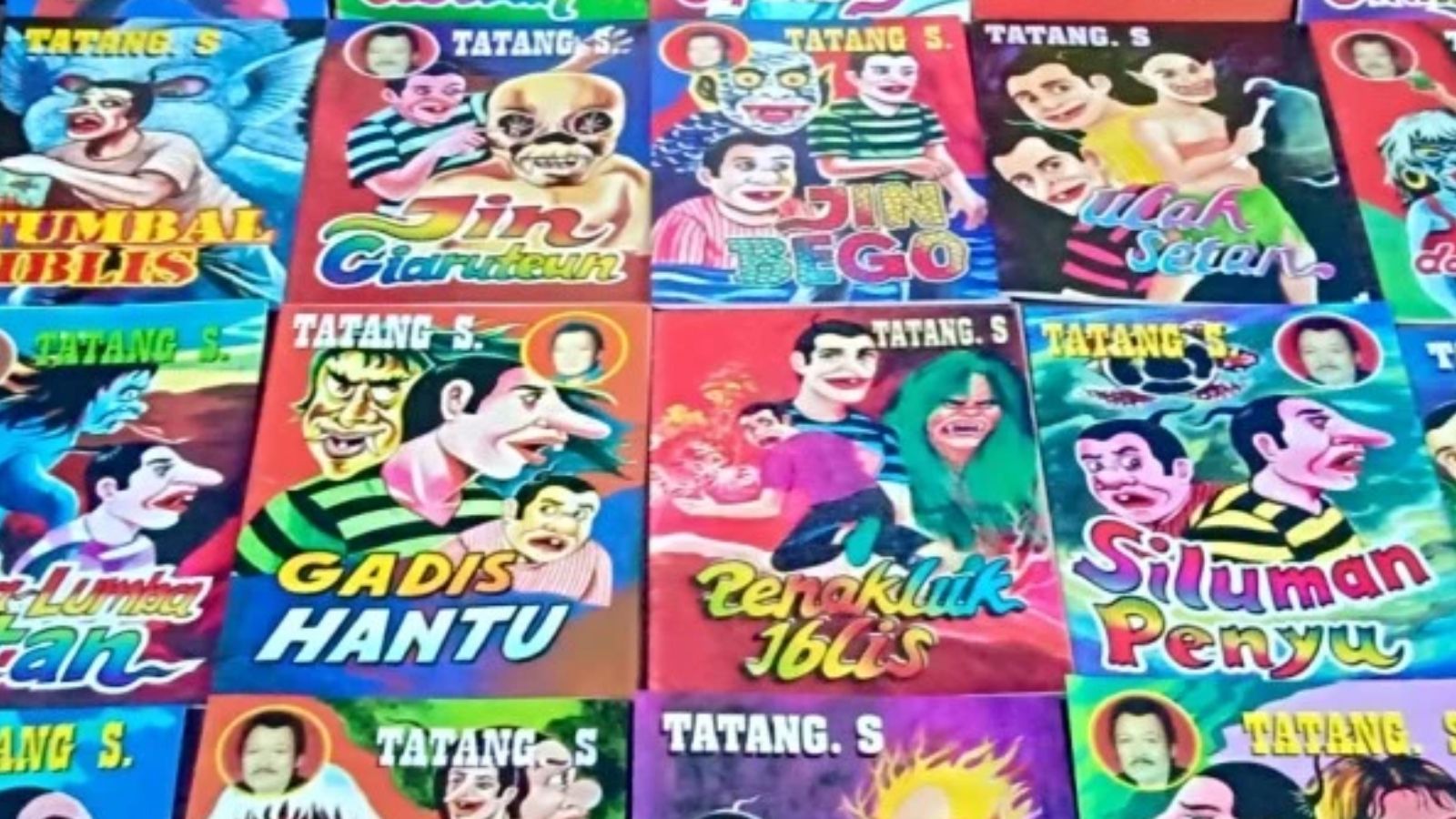 Komik karya Tatang S, Tokoh Bulan Ini yang terkenal dekat dengan rakyat lewat karya komik bergenre horor dan komedi.