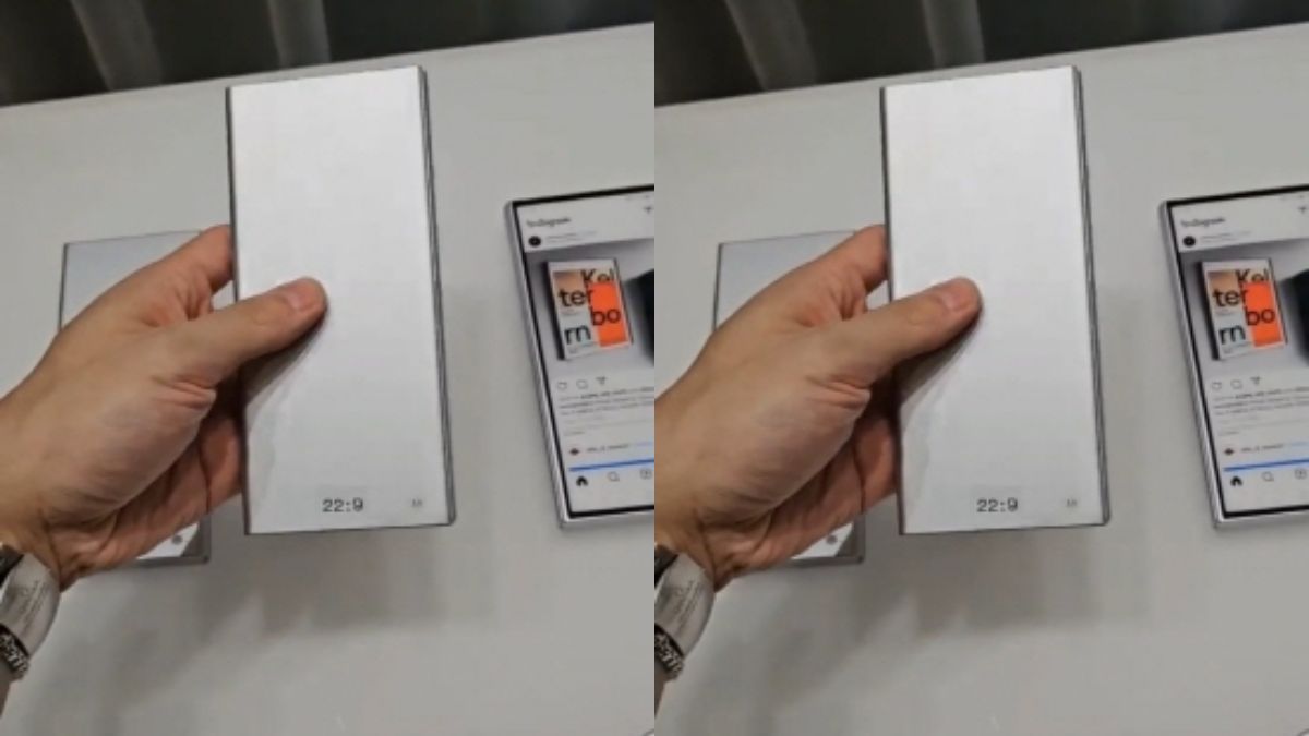 Foto yang disebut prototipe ponsel lipat Samsung Galaxy Z Fold 6.