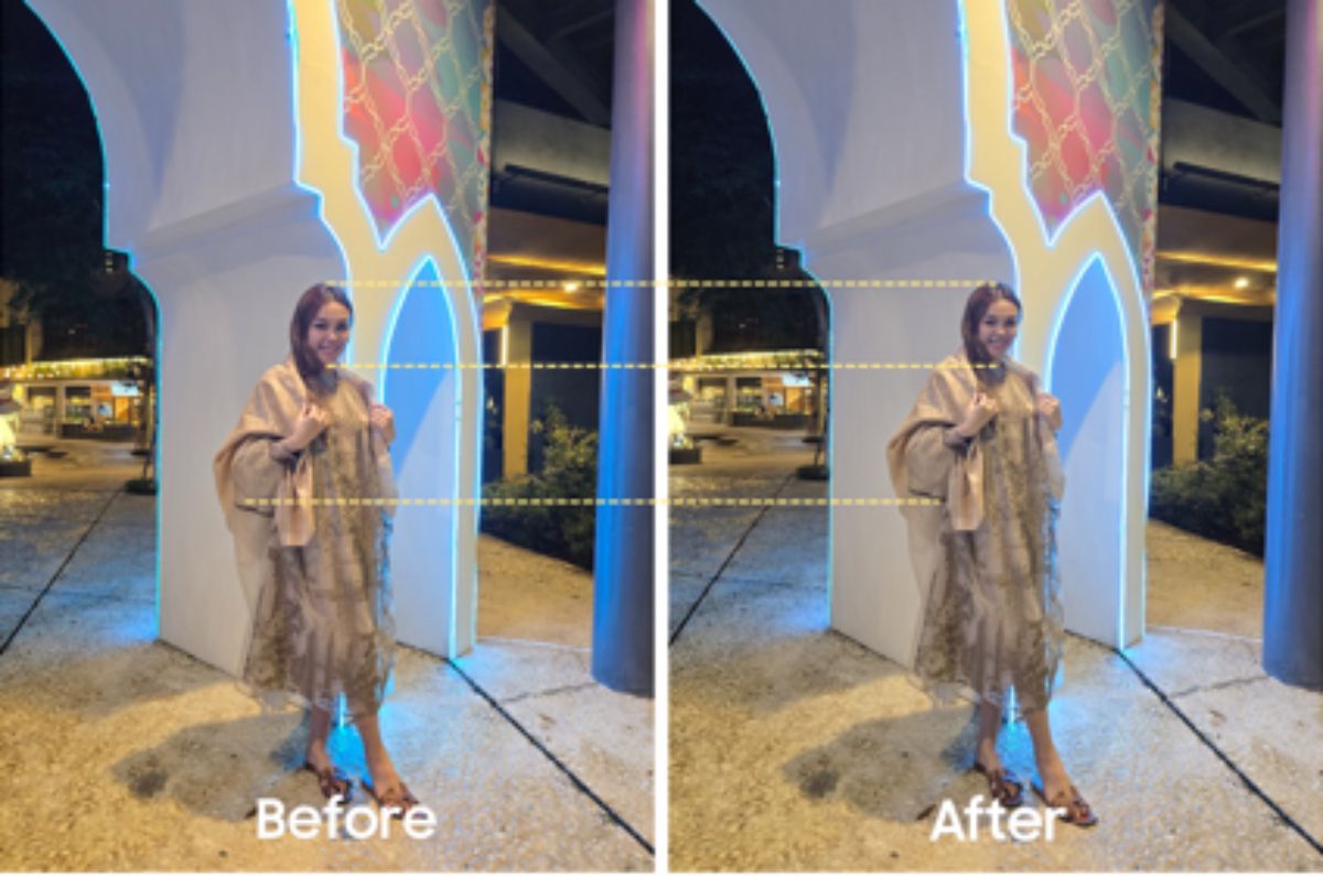 Foto hasil menggunakan fitur Camera Shift dari Enhance X memungkinkan untuk mengubah sudut pengambilan gambar dengan mudah dan fleksibel.
