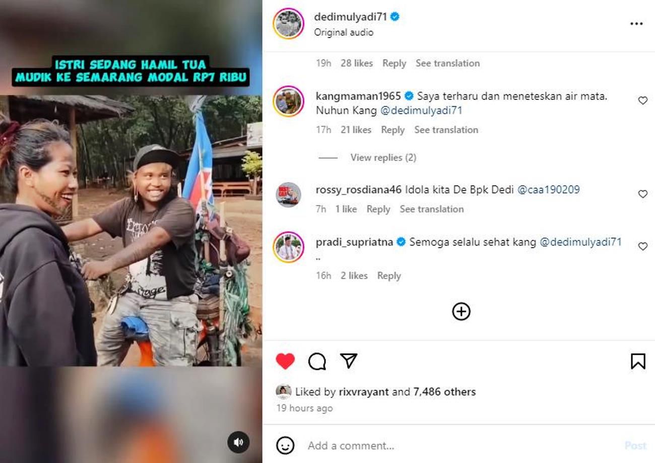 KDM Nolongin Pasutri Anak Punk Nekat Mudik dari Purwakarta ke Semarang Naik Motor Ekstrem Modal Ongkos Rp7 Ribu.*