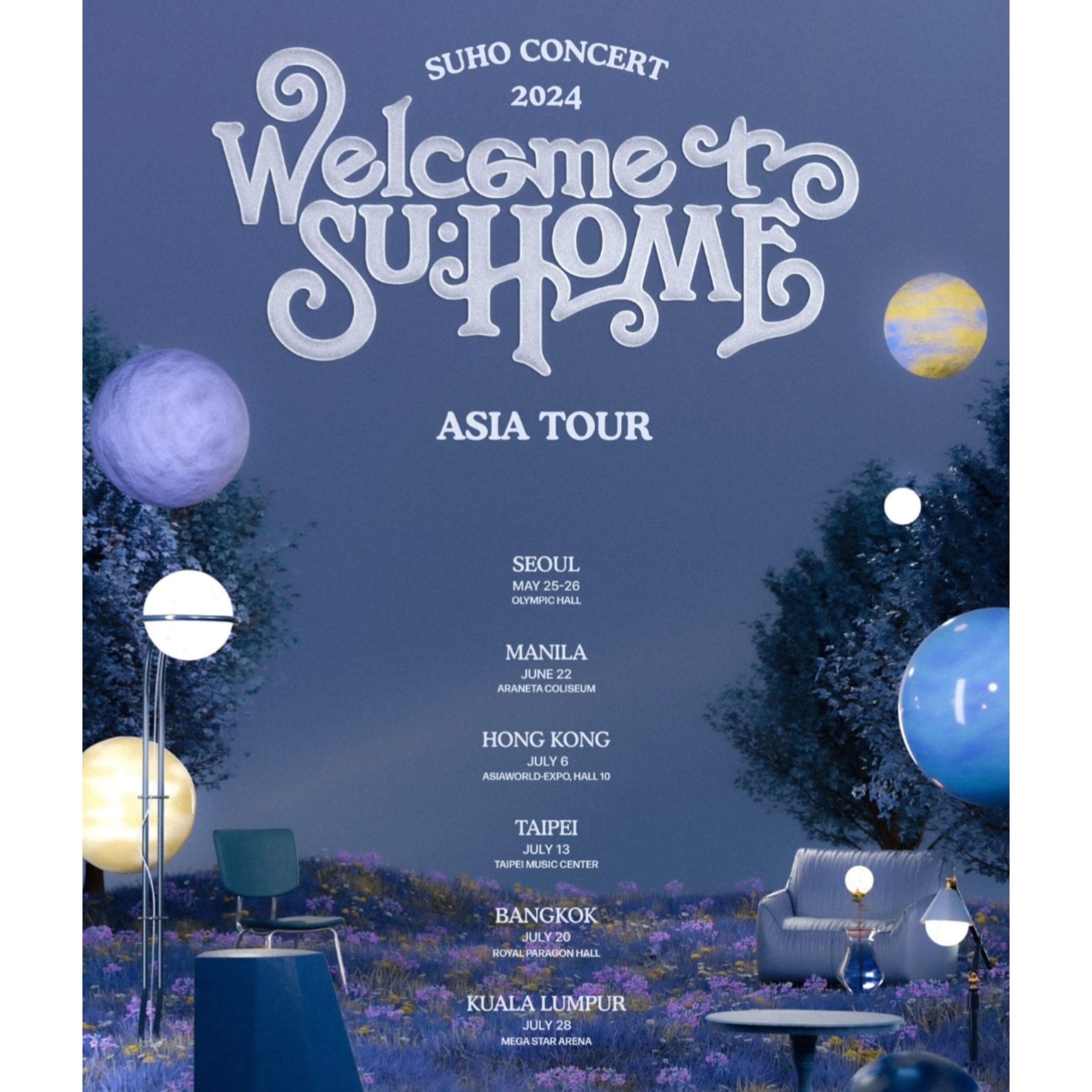 Suho EXO Ungkap Tanggal dan Lokasi Tur Konser Solo Asia SU:HOME