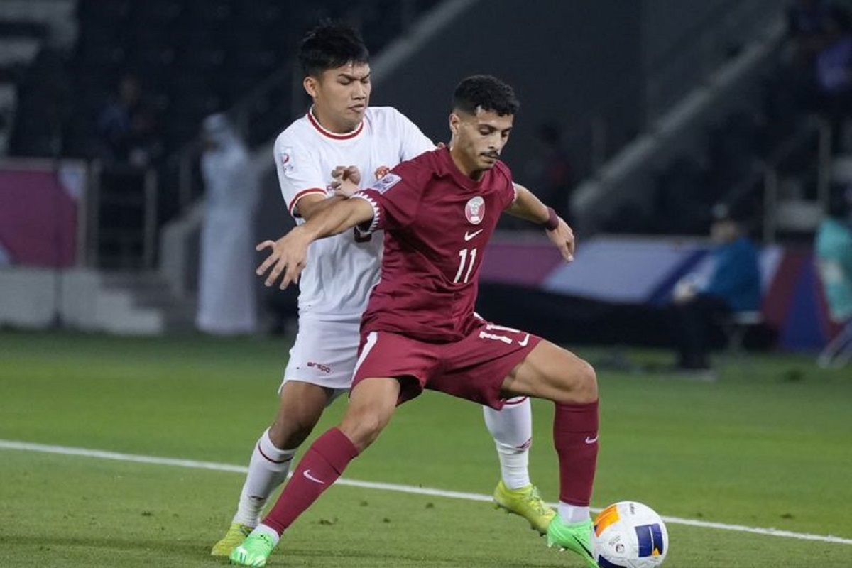 Pertandingan Qatar vs Timnas Indonesia U23 dalam ajang Piala Asia U23 2024 berakhir skor 2-0 untuk kemenangan Qatar, Senin 15 April 2024 malam WIB.*/PSSI