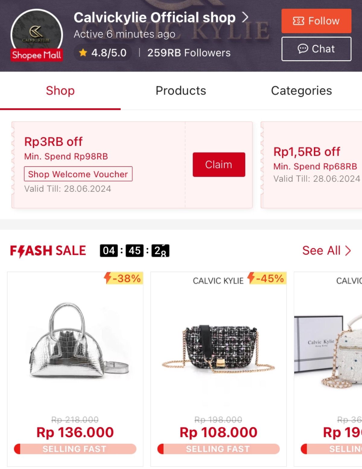 Calvickylie Official Shop di Shopee Mall