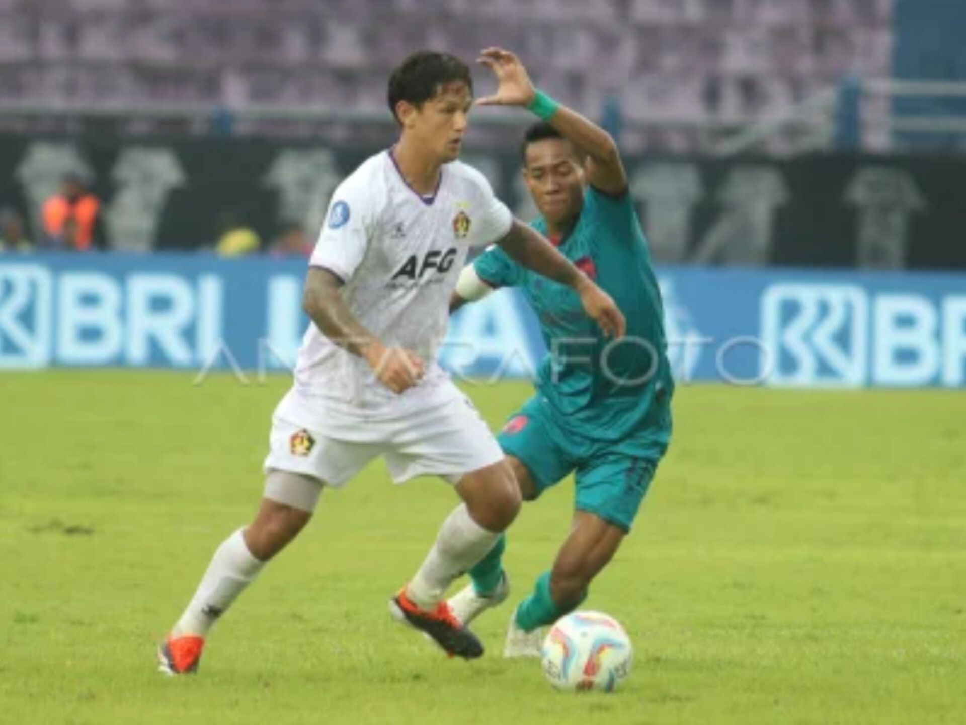 Pemain Persik Kediri Irfan Bachdim siap hadapi PSS Sleman pada laga BRI Liga 1 2023/2024 pekan ke-33