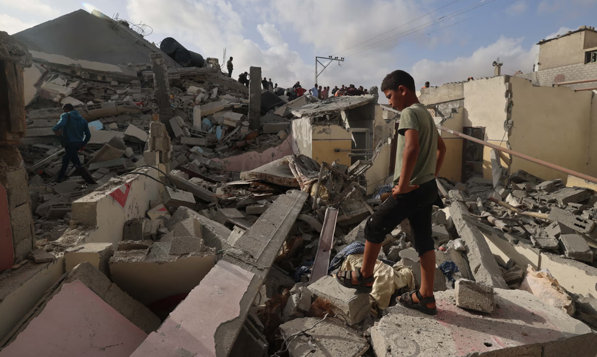 Rafah setelah diserang pasukan Israel