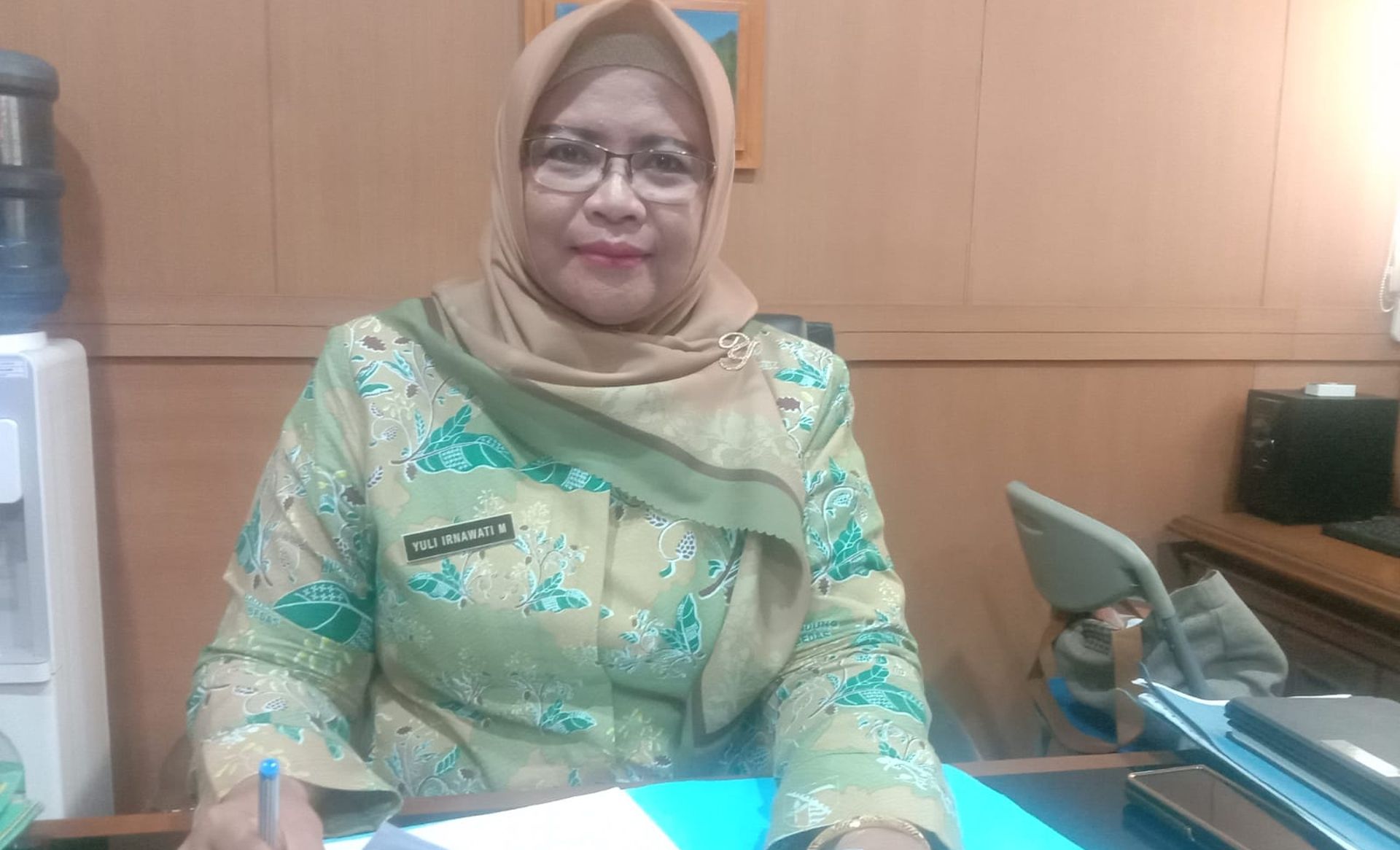 Kepala Dinas Kesehatan Kabupaten Bandung, dr Yuli Irnawati Mosjasari saat ditemui di RSUD Otista Soreang, Selasa 23 April 2024