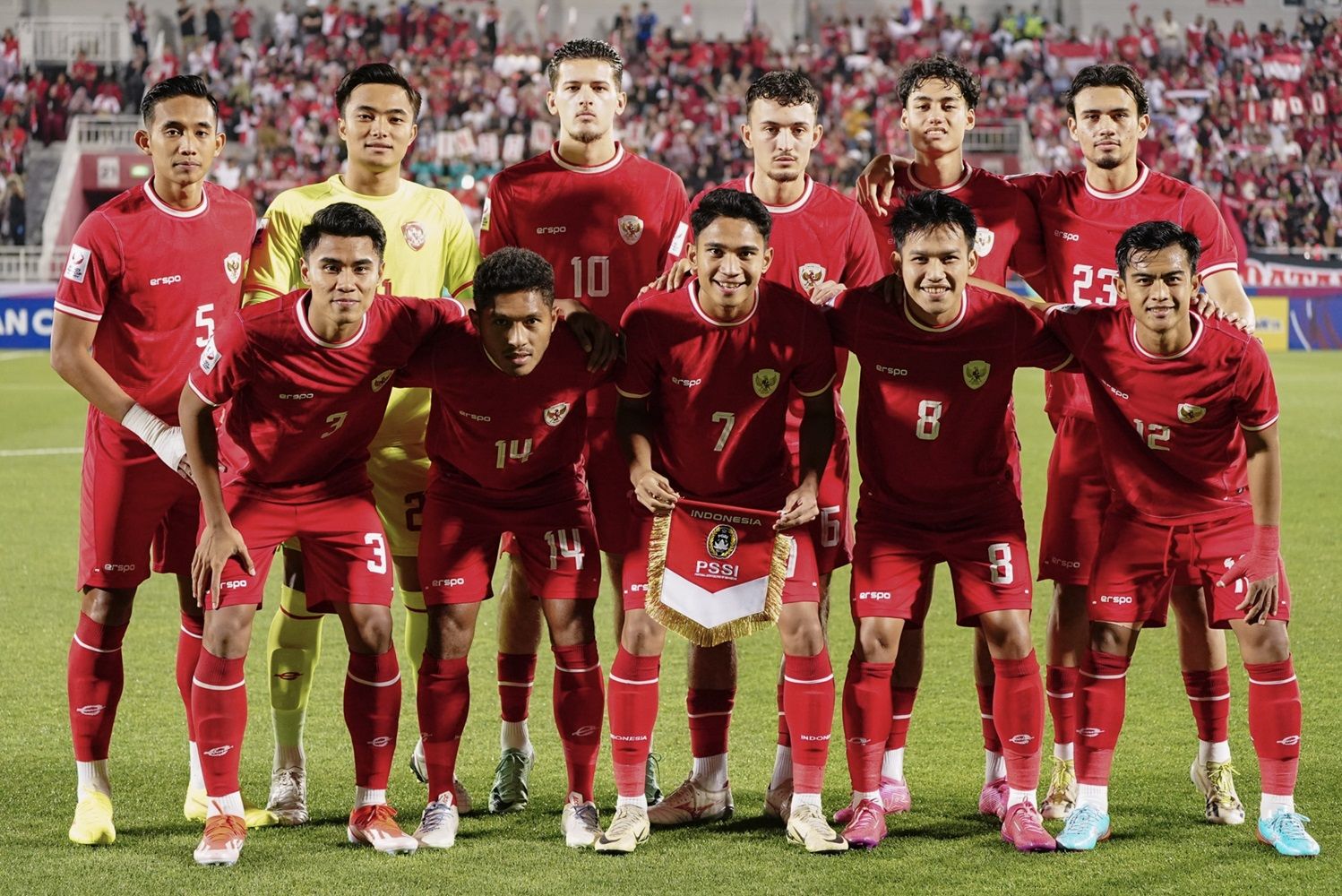 Skuad timnas Indonesia U23 saat berlaga di Piala Asia 2024 Qatar.