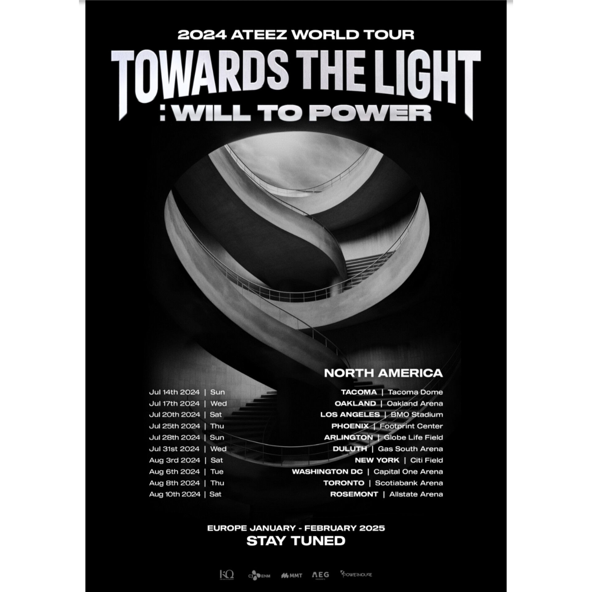 ATEEZ Umumkan Perhentian Amerika Utara untuk Tur Dunia TOWARDS THE LIGHT: WILL TO POWER
