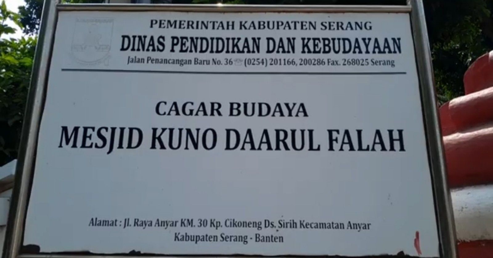 Masjid Daarul Falah di Desa Cikoneng Kecamatan Anyer, Kabupaten Serang Banten/tangkapan layar youtube/channel Mang Dhepi 