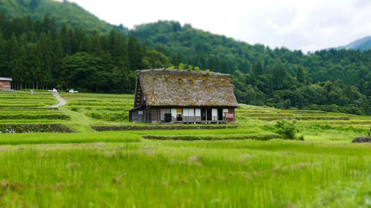 Ilustrasi desa di Jepang 