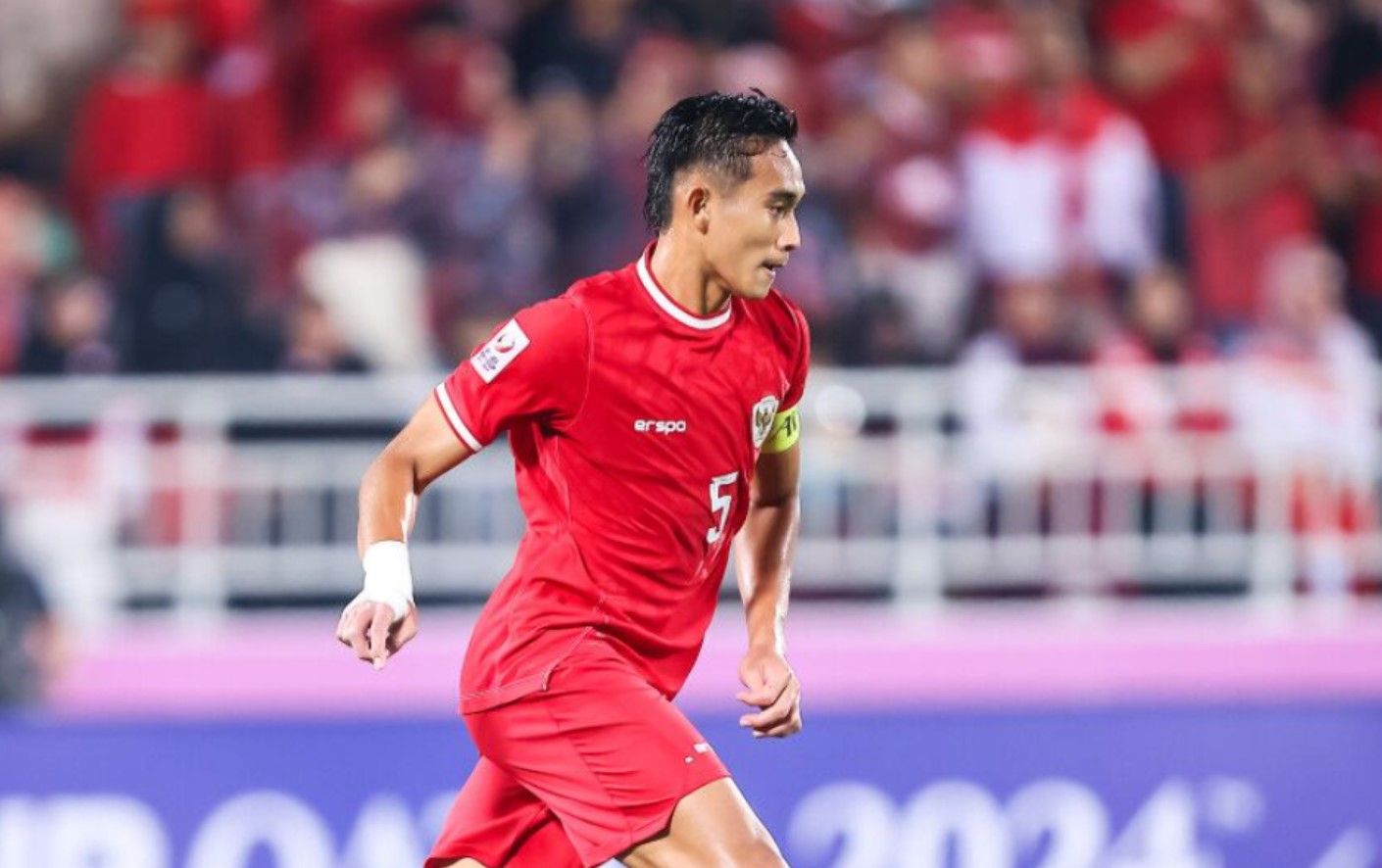 Kapten Timnas Indonesia U-23 Rizky Ridho Tegaskan Target di Piala Asia U-23 2024: Kami Belum Puas. /PSSI