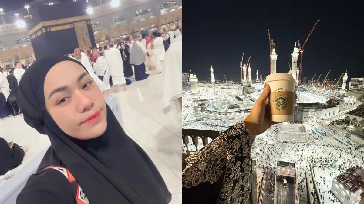 Zita Anjani pamer minum Starbucks di Makkah.