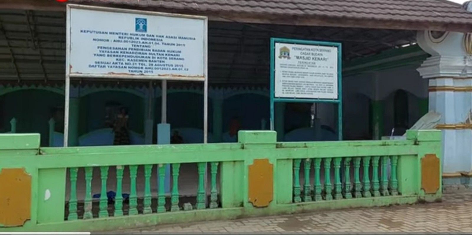 Masjid Kenari di Kecamatan Kasemen Kota Serang Banten/tangkapan layar youtube/channel Mang Dhepi 
