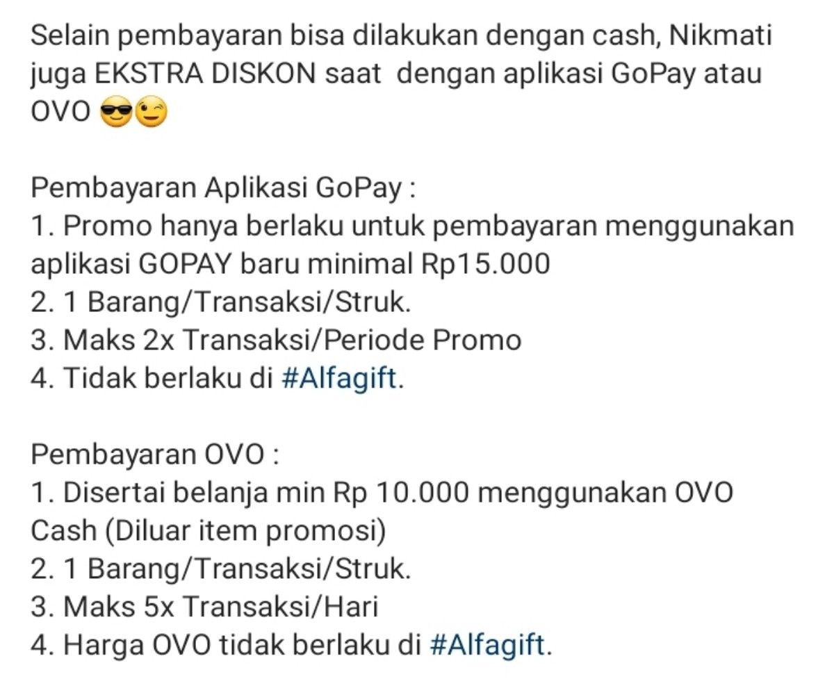 PROMO Gantung Alfamart, ada diskon harga spesial aneka kebutuhan rumah tangga dan perlengakapan bayi. /Instagram @alfamart
