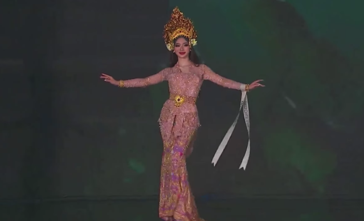 Wakili Indonesia, Valerie Avril bawakan national costume bertema Bali di Miss Eco International 2024