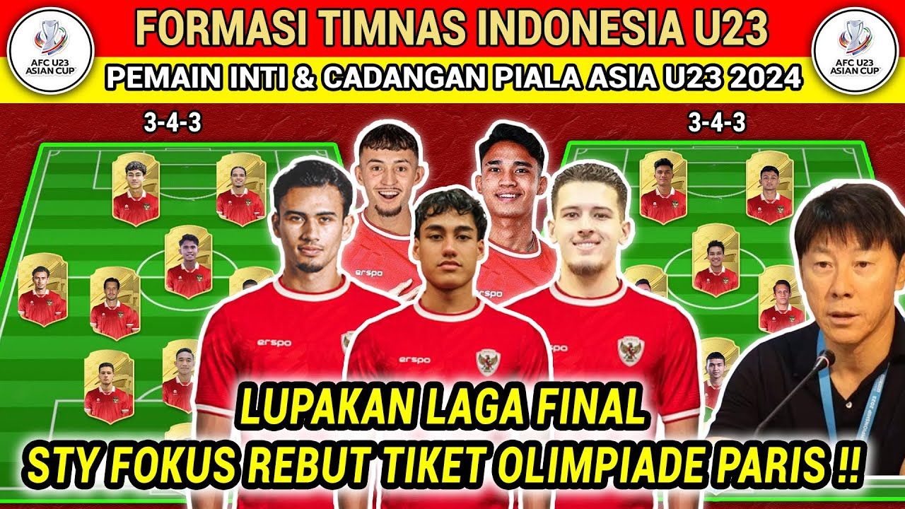Prediksi skor dan line up Timnas U23 Indonesia vs Irak perebutan juara ke-3 Piala Asia U23 2024