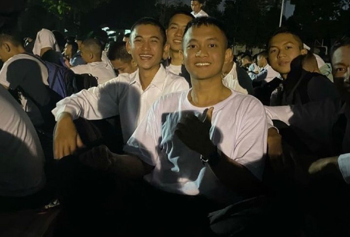 Rico Ramastia bersama rekannya saat mengikuti rangkaian seleksi Akmil TNI AD TA 2023 di Makodam III/Siliwangi, Kota Bandung.*/kabar-priangan.com/Instagram/rico_ramastia