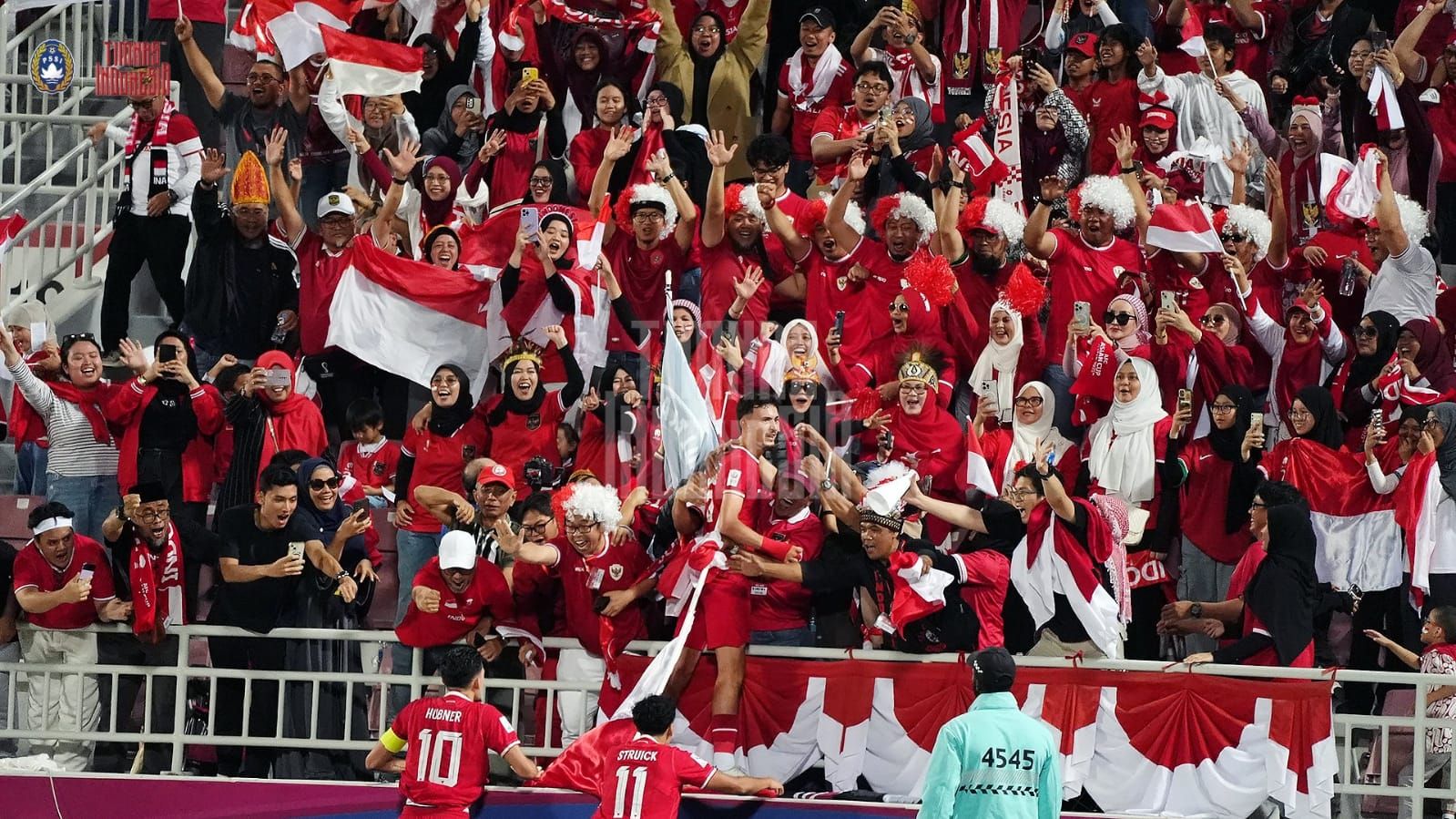 Selebrasi pemain Timnas Indonesia U23 Ivar Jenner seusai mencetak gol ke gawang Irak.*/X/@Timnas Indonesia