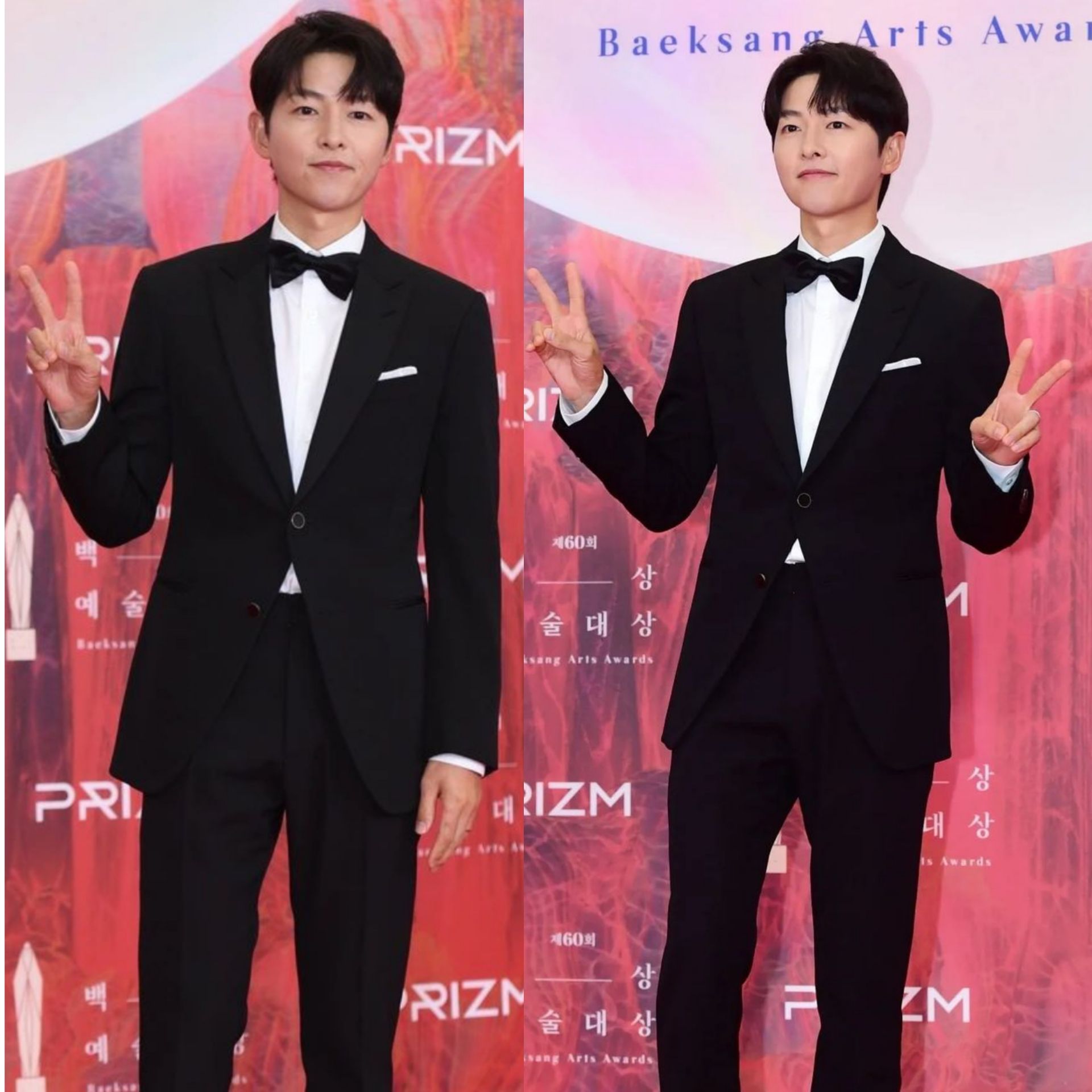 Song Joong Ki  disangka bergaya satu gestur saat di Baeksang awards 2024