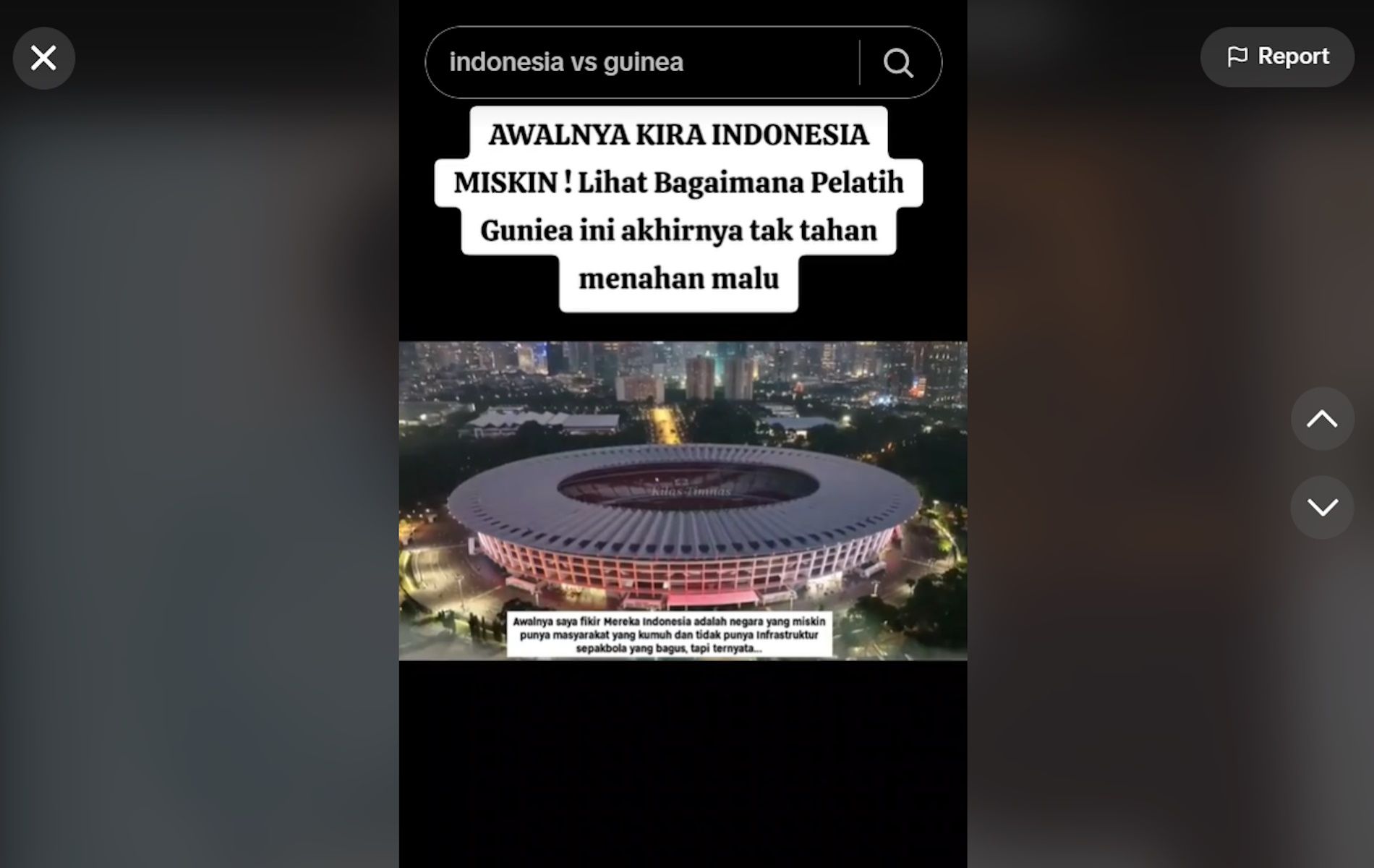 Unggahan video yang menarasikan pelatih Guinea sebut Indonesia negara miskin. Faktanya, Kaba Diawara menceritakan karir dan pengalamannya.