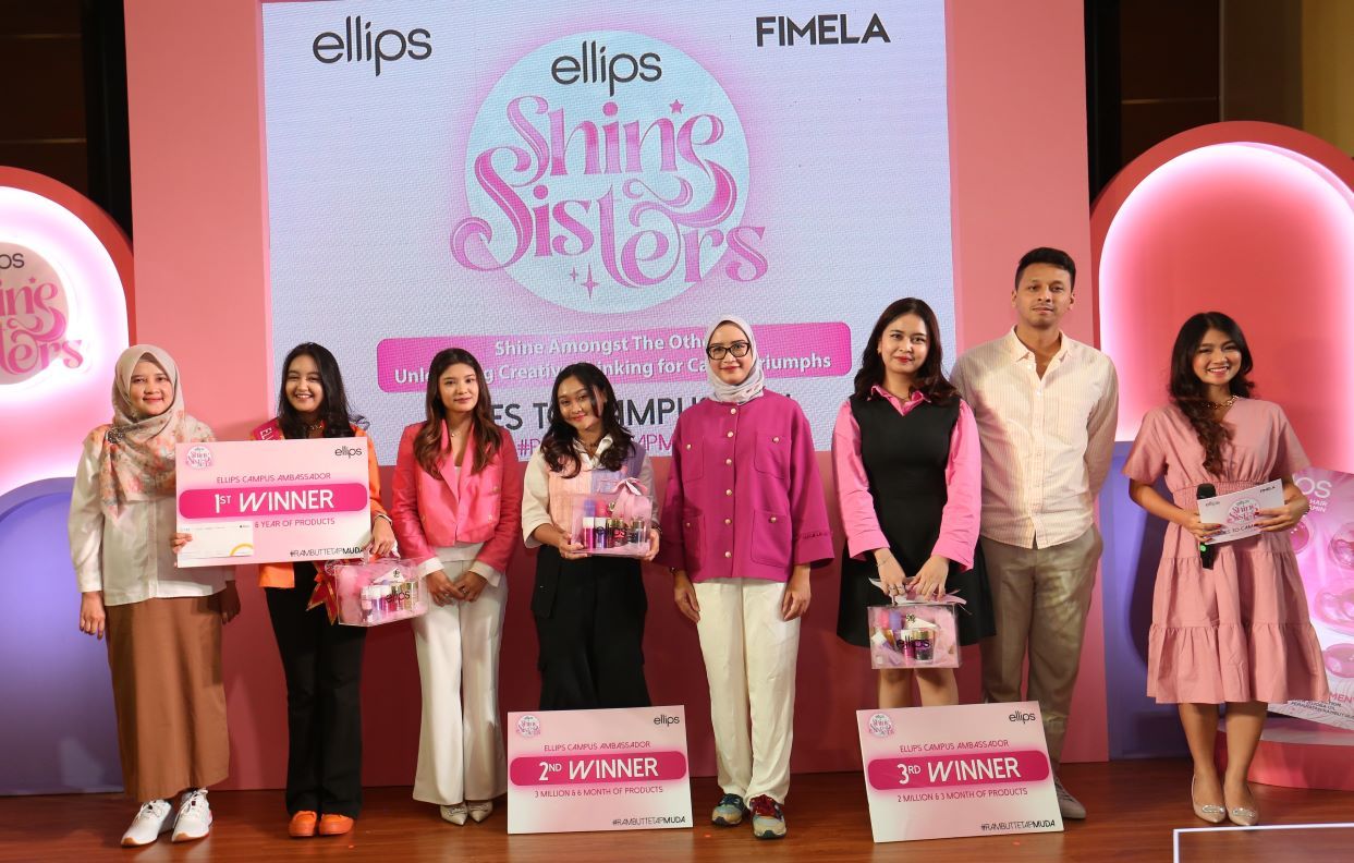 Pemilihan Ellips Campus Ambassador di acara Ellips Shine Sister Goes to Campus di Universitas Padjajaran pada Rabu 8 Mei 2024.