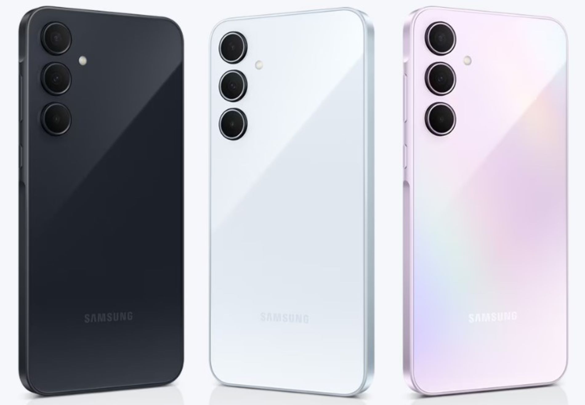 Tampilan Samsung Galaxy A35 5G dalam 3 warna/
