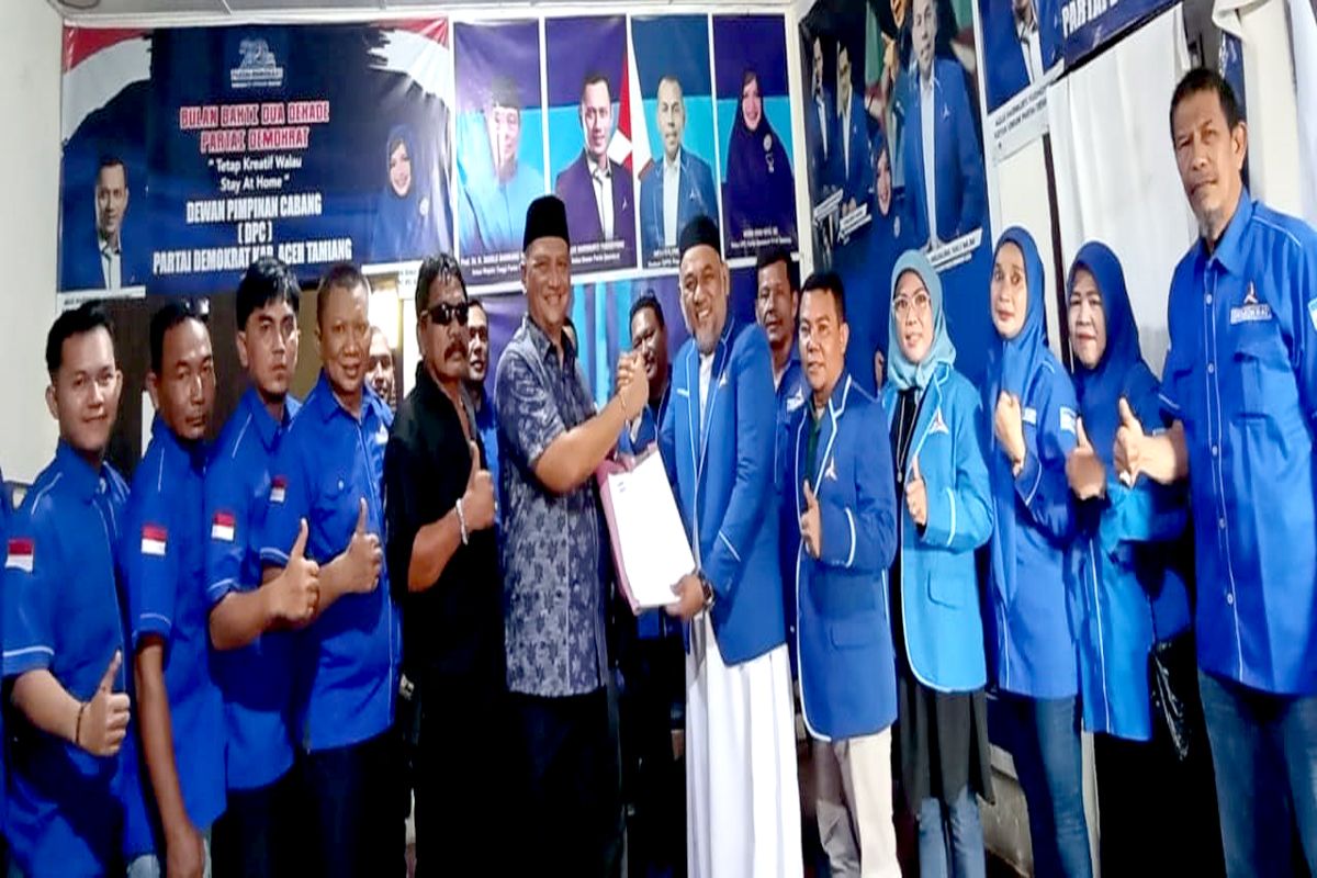 maju Pilkada Aceh Tamiang, Armia Fahmi daftar di Partai Demokrat