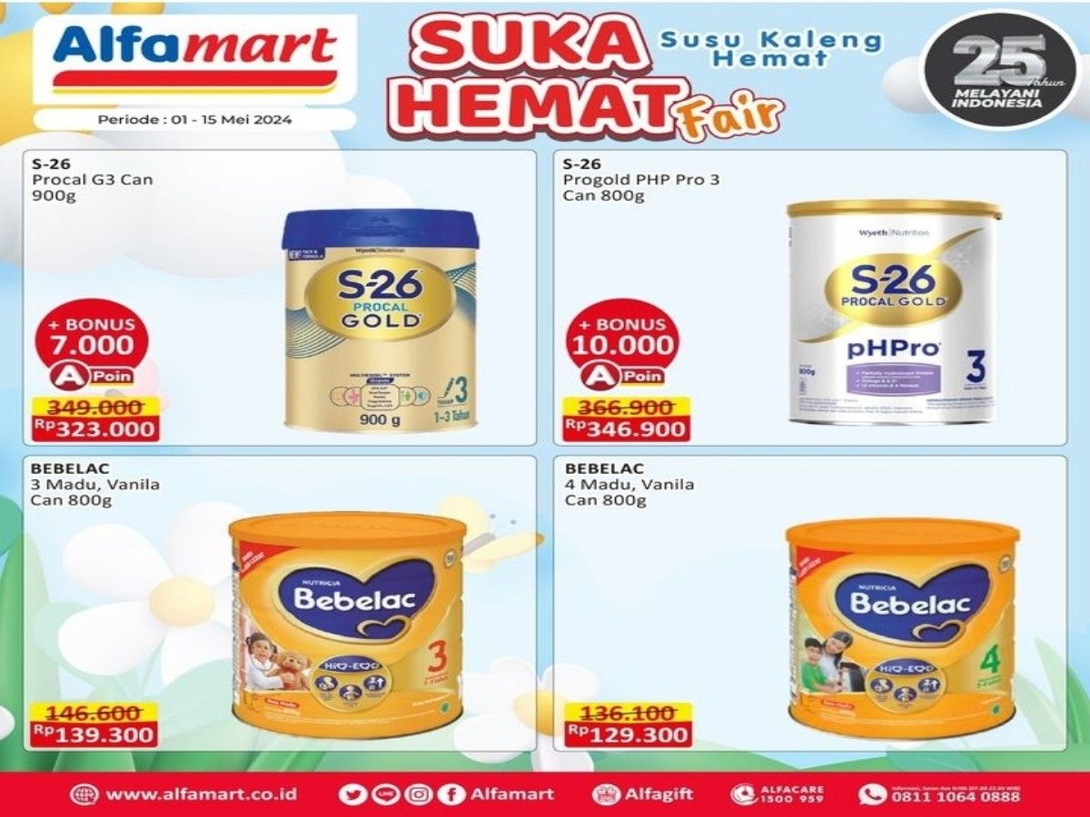 PROMO Alfamart program Suka Hemat Fair, ada diskon harga Susu Pediasure menjadi Rp170.900./Instagram @alfamart