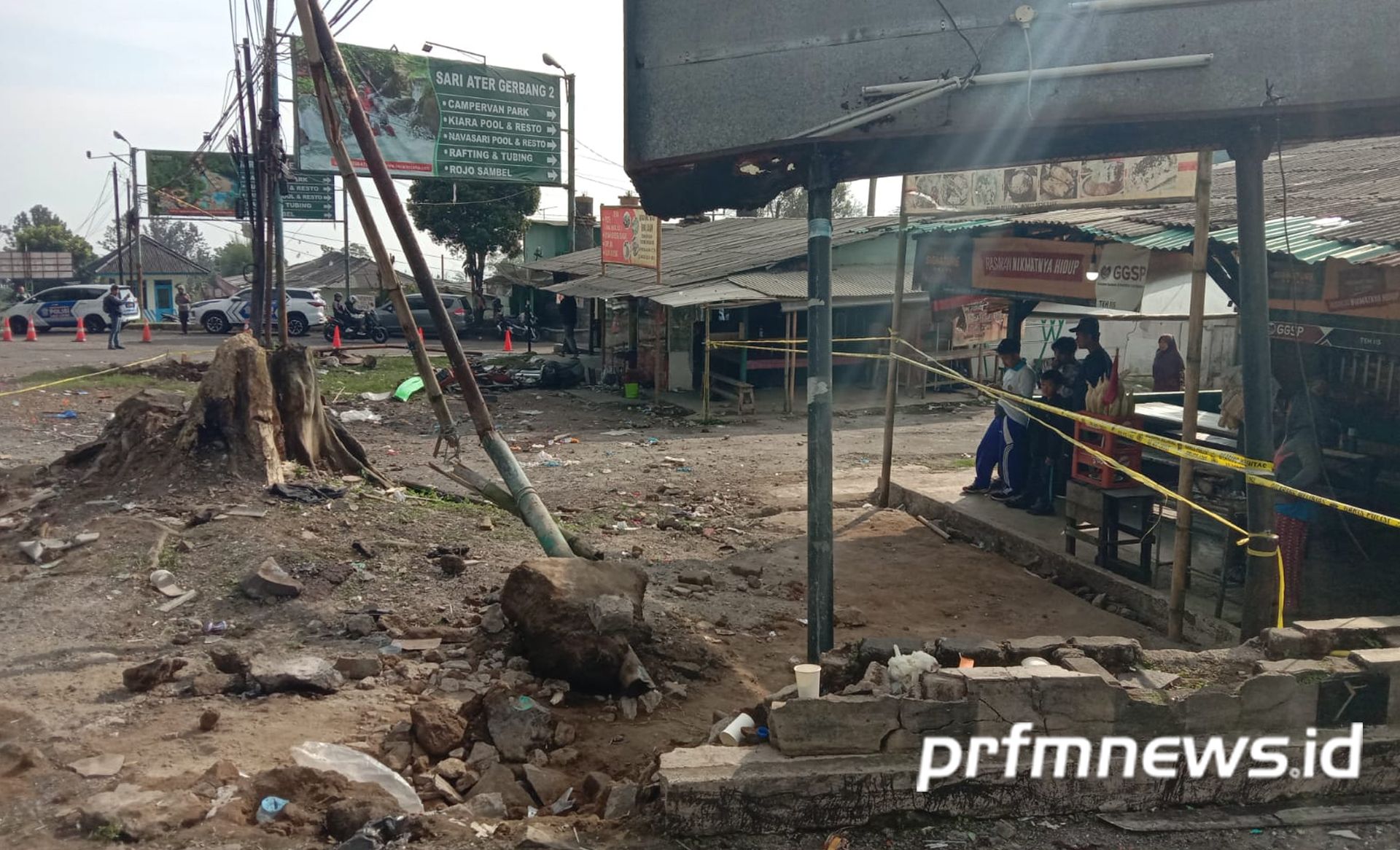 FOTO-FOTO TKP Kecelakaan Maut Bus Di Ciater Subang - PRFM News