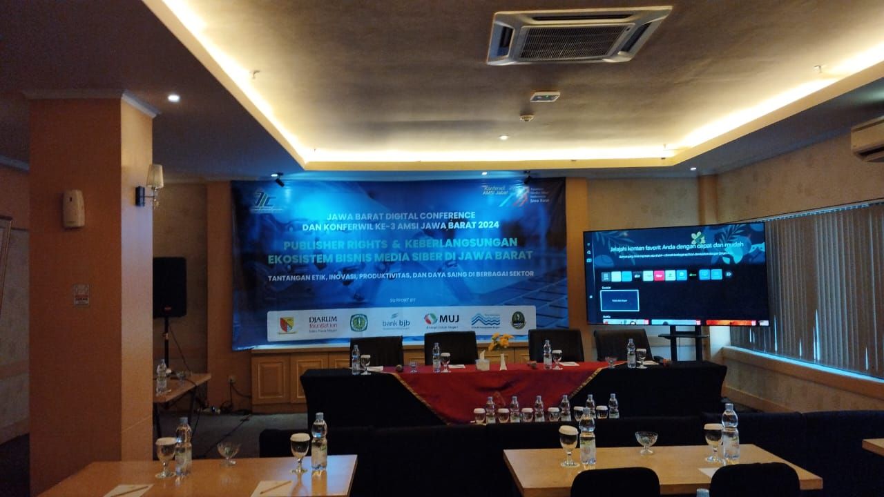 Asosiasi Media Siber Indonesia (AMSI) Wilayah Jawa Barat menggelar konferensi wilayah (Konferwil) ke-3, di Soreang, Kabupaten Bandung, Kamis (16/4/2024).