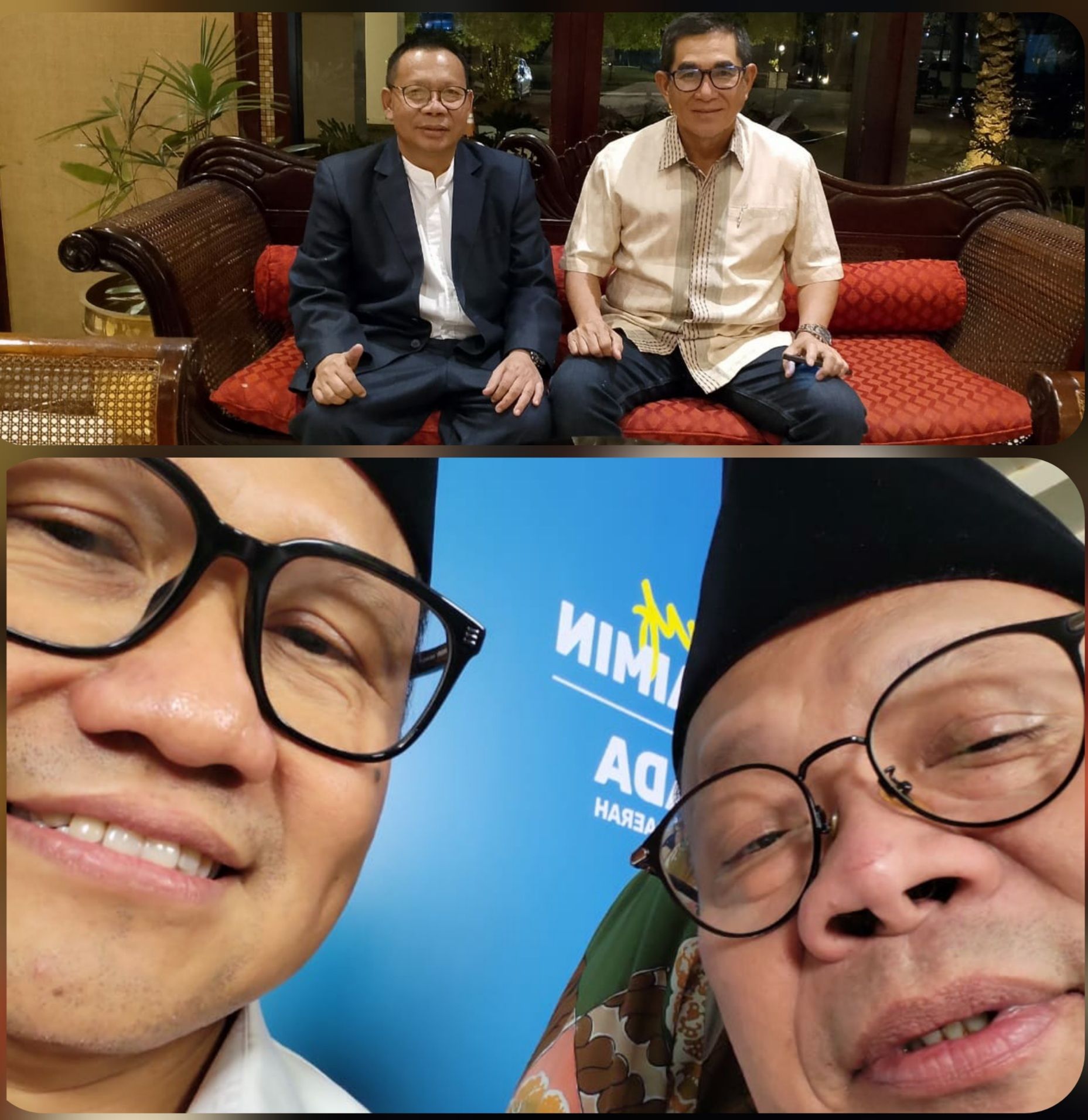 Abdul Holik saat bertemu Cak Imin disebuah tempat di Jakarta
