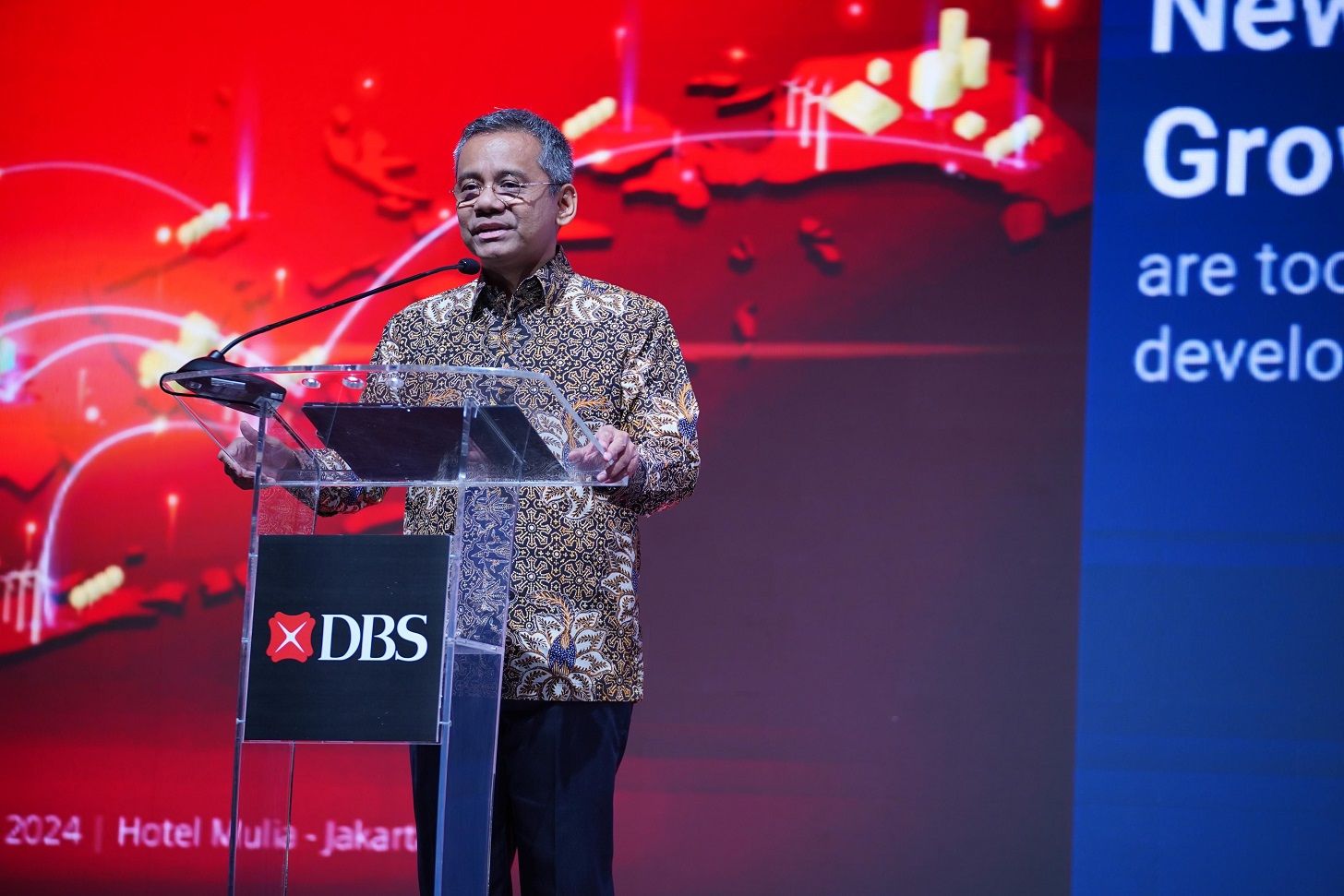 Wakil Menteri Keuangan Suahasil Nazara menyampaikan keynote speech dalam acara DBS Asian Insights Conference 2024 di Jakarta, Selasa (21/5/2024). Sumber: Bank DBS Indonesia 