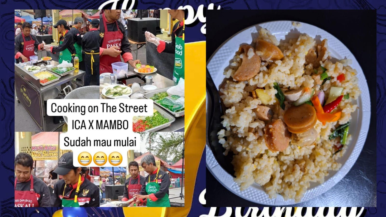 Cooking On The Street pada acara HUT Ke-7 Mambo Kuliner Nite