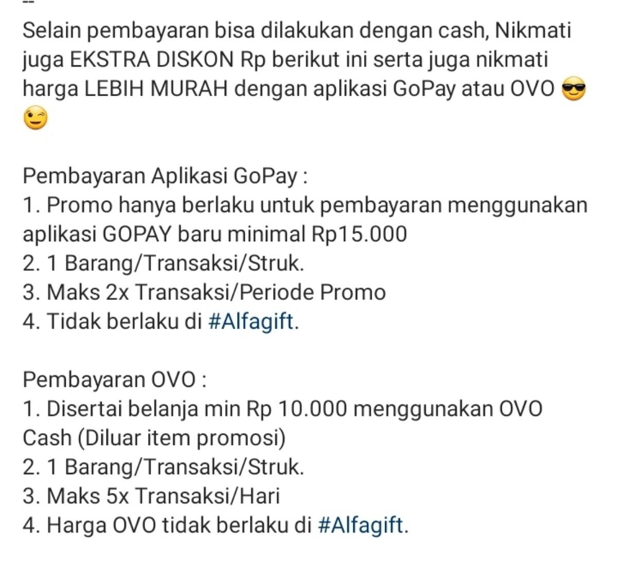 Promo Gantung Alfamart Periode 27 Mei-2 Juni 2024./Instagram @alfamart
