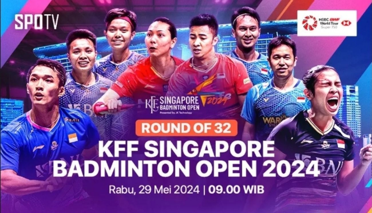 Jadwal Singapore Open 2024 Hari Ini: Saksikan Dejan/Gloria vs Tang/Tse, Anthony Ginting vs Lee Zii Jia