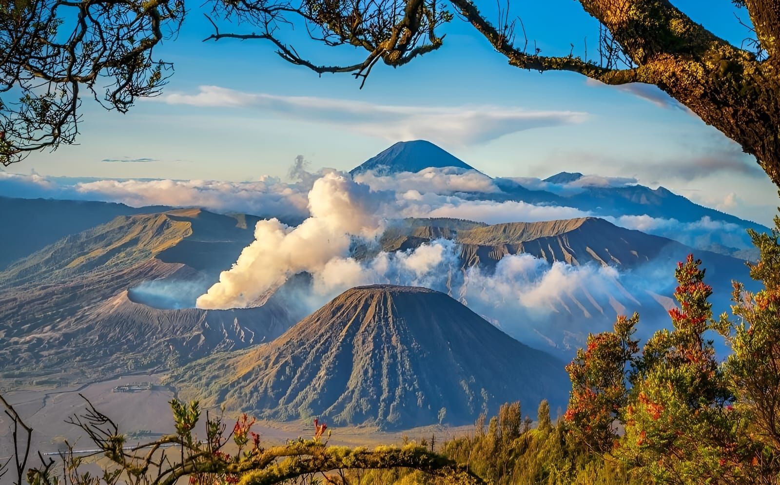 Bromo Mountain in East Java, Indonesia