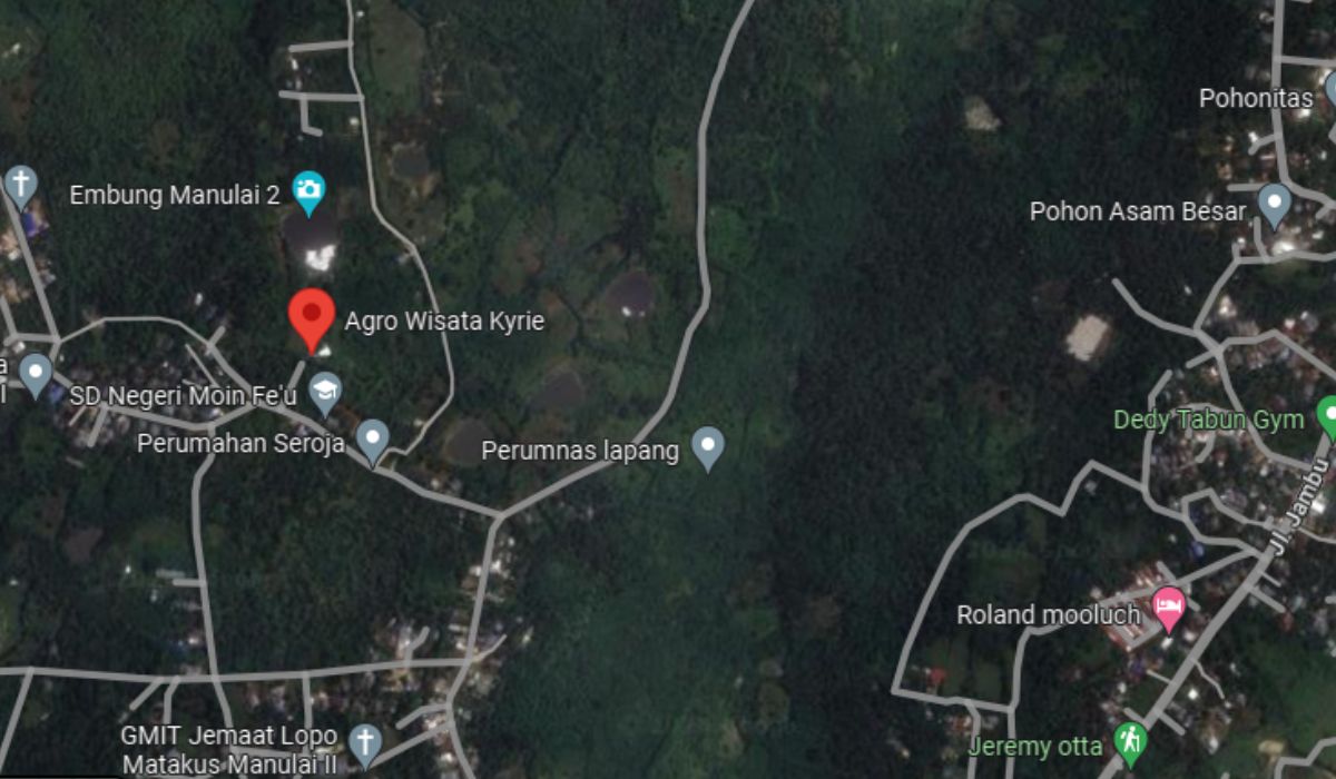 Peta lokasi Taman Agrowisata Kyrie Kota Kupang.//