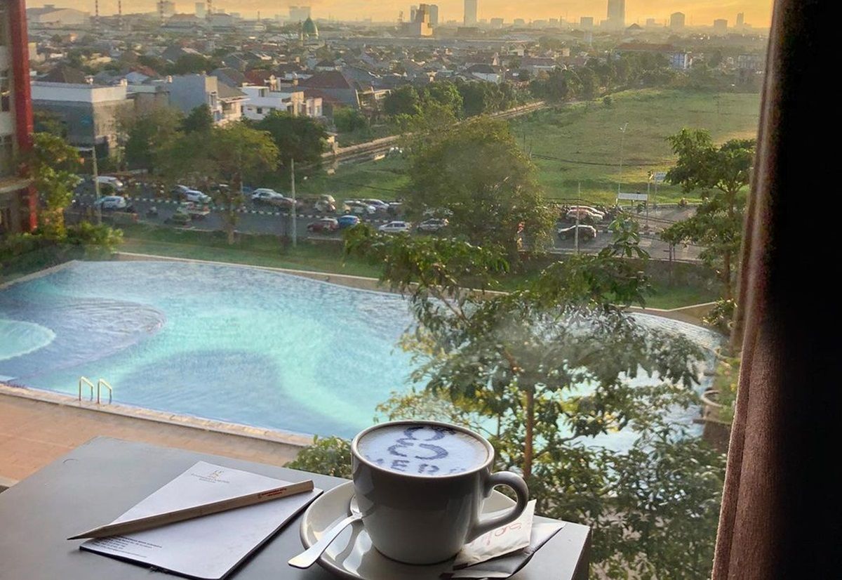 View dari kamar Hotel Gunawansa MERR Surabaya