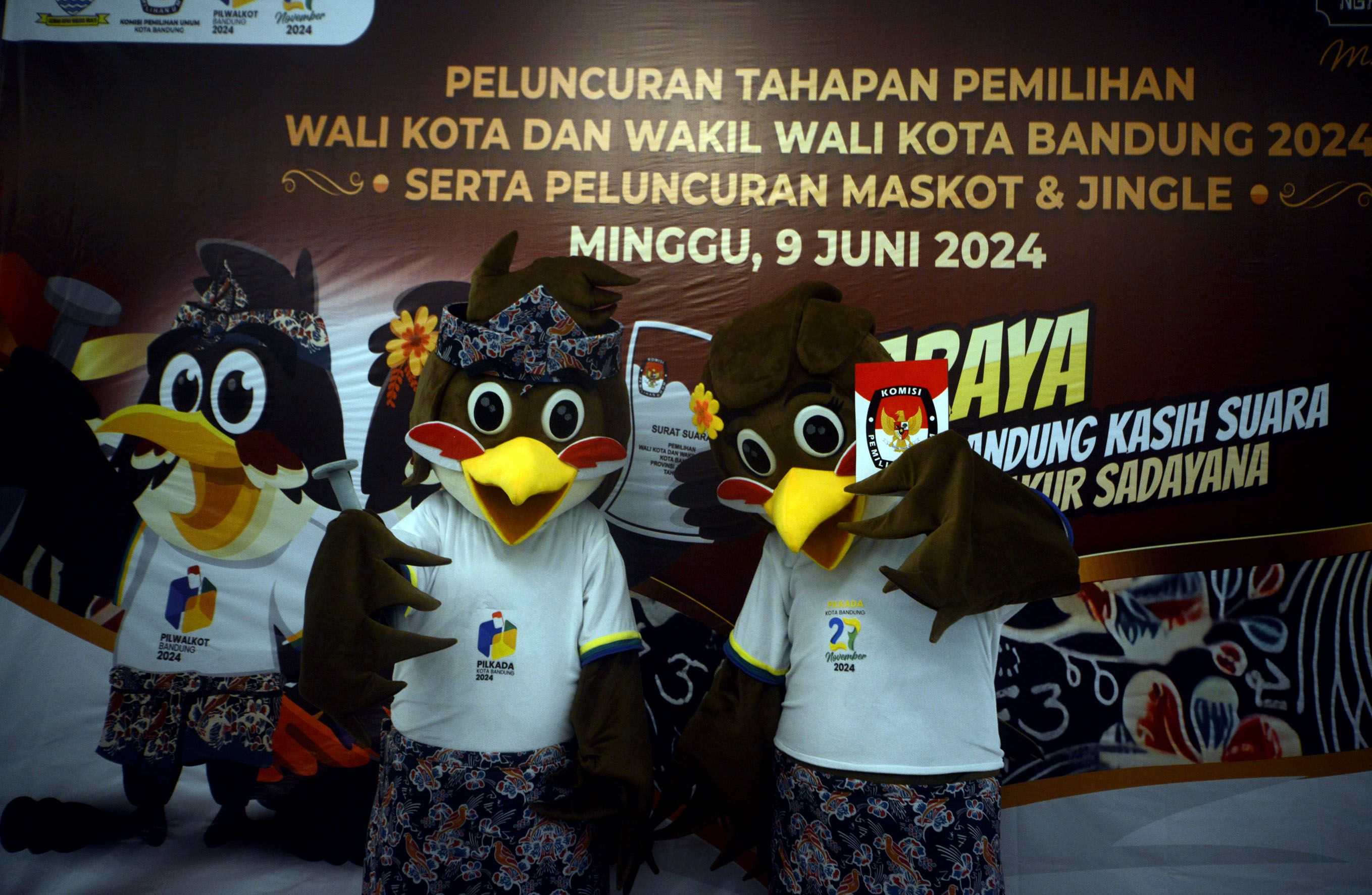 Maskot Pilwalkot Bandung, Kang Bara dan Teh Aya.